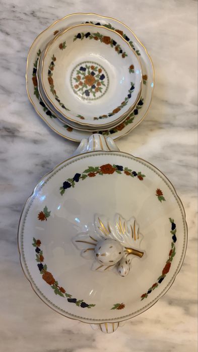 Conjunto de 4 pecas de loiça de coimbra