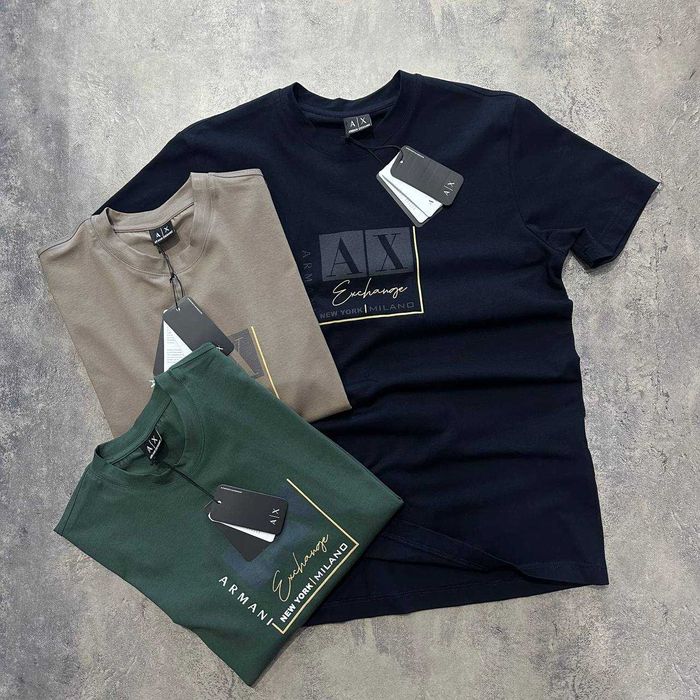Стильна чоловіча футболка армані)