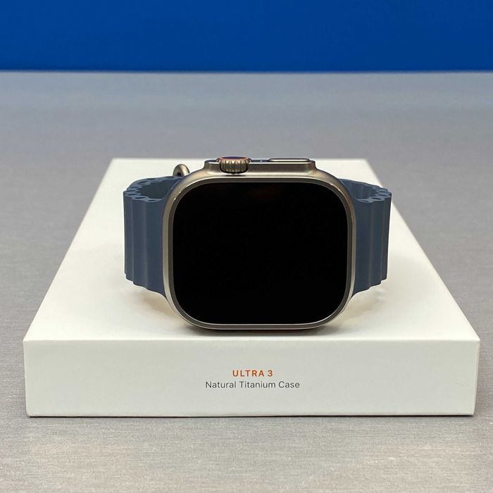 Apple Watch Ultra 3 | Titanium Natural | 49mm | Blue Ocean Band