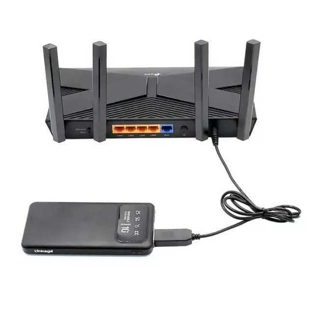 Кабель для Wi-Fi роутера з 5V на 12V, вай фай кабель блекаут