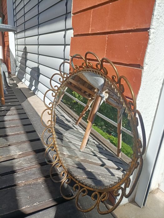 Espelho em ferro dourado anos 60