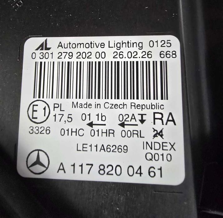 Ótica mercedes CLA 180