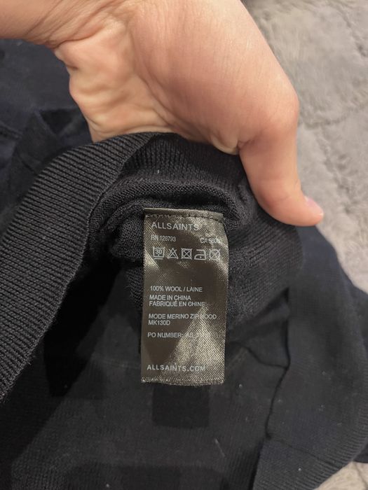 Allsaints bluza rozpianna 100% merino M