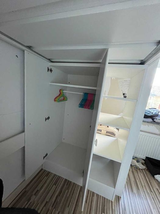 Łóżko na antresoli SMASTAD Ikea, Białe piętrowe