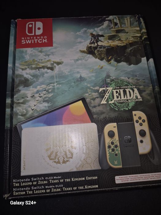 Nintendo Switch OLED edycja Zelda Tears of the Kingdom  + 2 gry
