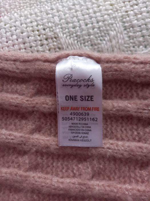 Cieplutki szal Peacocks one size