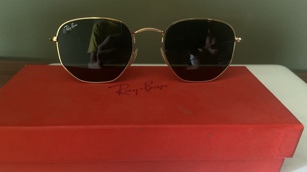 oculos Ray Ban 51021 dourados