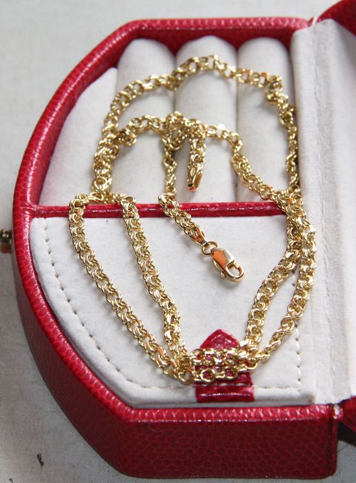 Złoty łańcuszek kolia naszyjnik wisiorek 585 zloto apart