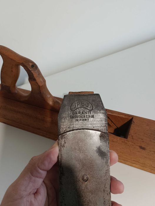 Plaina Manual Antiga Dinamarquesa (J.P.B.O) – Aço Sueco Sandviken