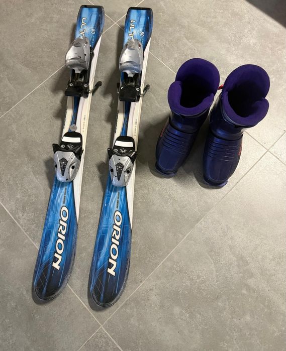 Narty dziecięce + buty narciarskie Tecnica – zestaw 80 cm
