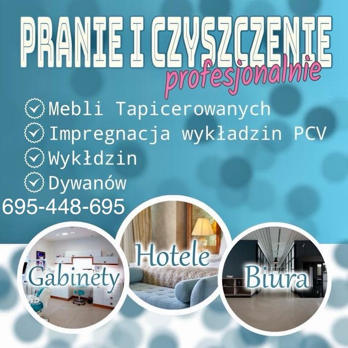 Pranie tapicerki,dywanów, wykładzin