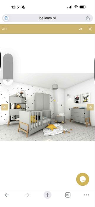 Zestaw mebli dziecięcych BELLAMY LOTTA