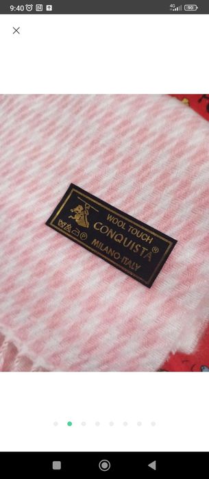 Неймовірно гарний Італійський вовняний шарф в новому стані