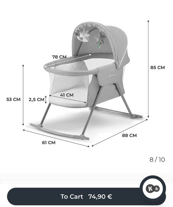 Berço de bebé multifuncional LOVI