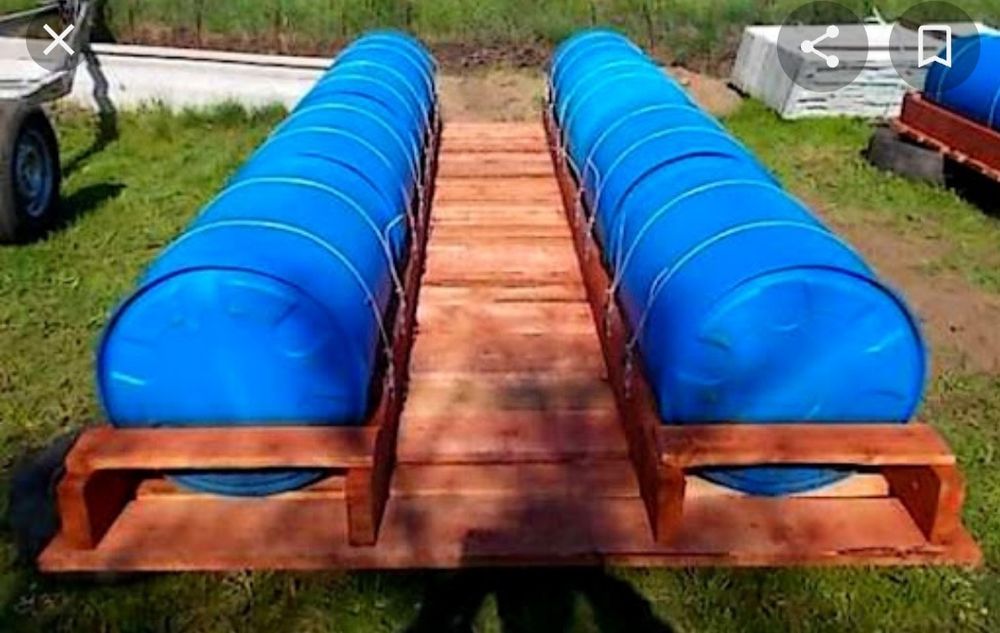Beczki na deszczówkę pomosty paliwo plastikowe 220 litrów