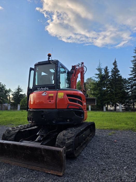 Minikoparka Kubota U 48-4 rok 2019 waga 5 t stan bardzo dobry 3 łyżki bardzo mały przebieg koparka
