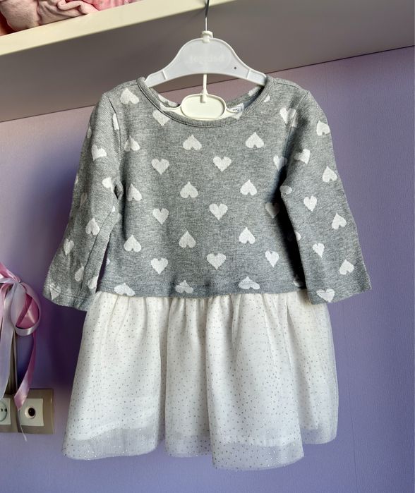 Сукня Gap сіра із пишною спідничкою 86-92 18-24 міс, на 2 роки