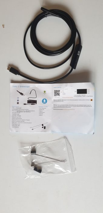 Оглядовий ендоскоп  звичайний і жорсткий кабель. 2м. .130грн.