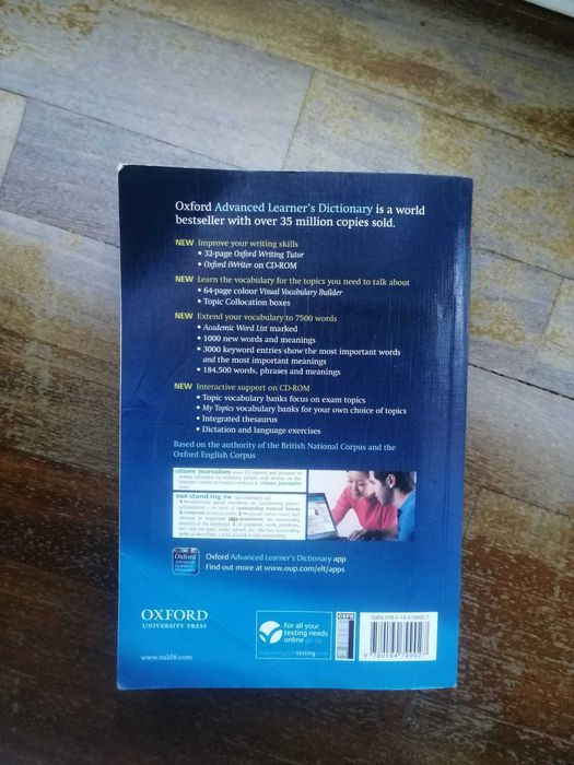 Oxford advanced learner's dictionary