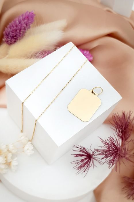 Złota zawieszka blaszka