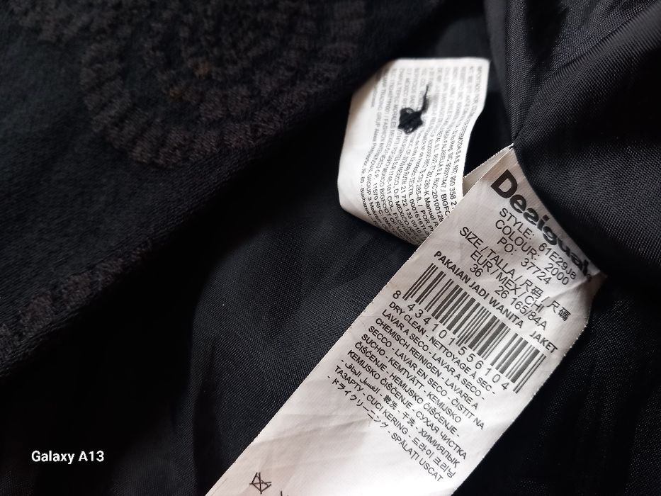 Desigual plaszcz damski z haftem s