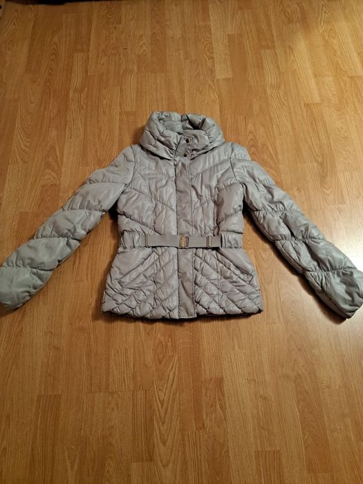 Kurtka szara H&M wiosenno - jesienna krótka r.S