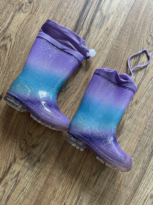 Świecące kalosze brokatowe 22 coccordillo