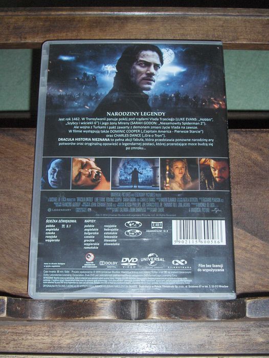 DVD Dracula Historia nieznana