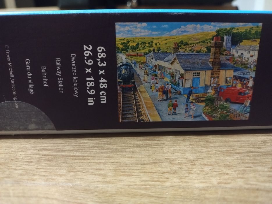 Puzzle Trefl Premium Plus  Tea Time Dworzec Kolejowy 1000 elementów