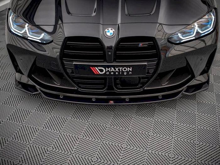 Губа на передний бампер BMW M3 M4 G80 G82 юбка обвес сплитер накладка на бампер БМВ М3 М4 Г80 Г82