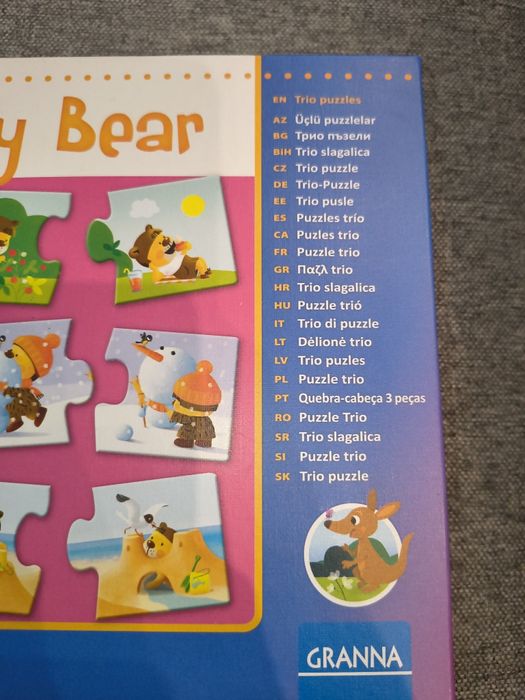 Puzzle trio dla dzieci 2-4 latka