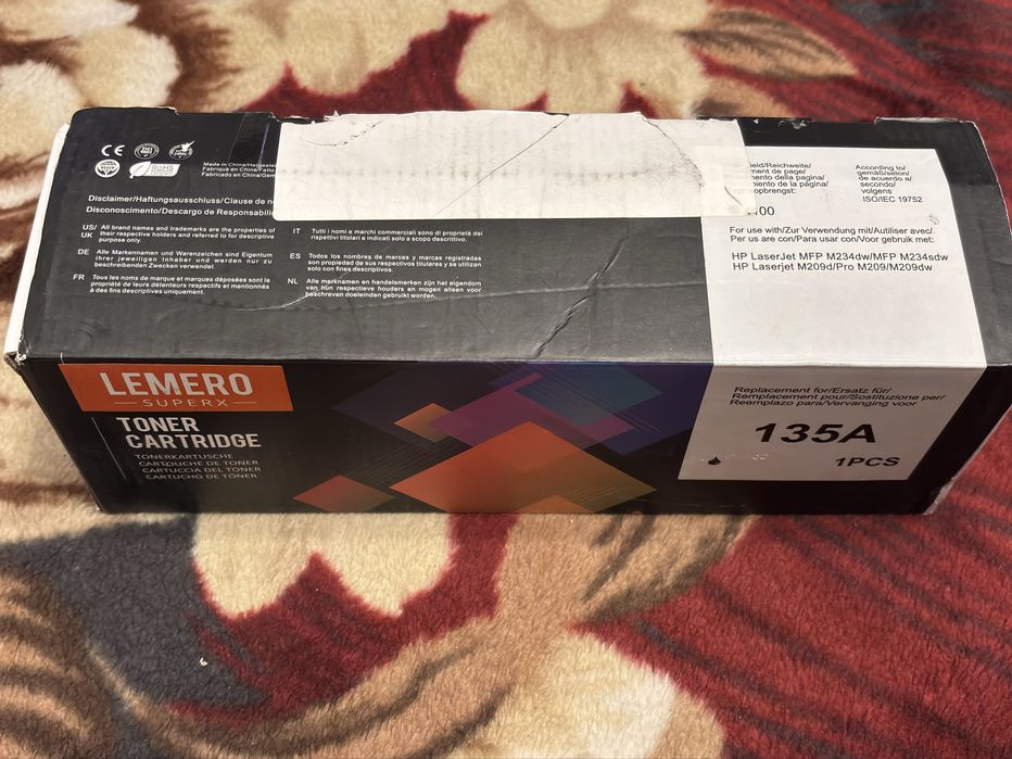 Картридж HP 135A HP M234dw/M234sdw/M209d/Pro/M209/M209dw