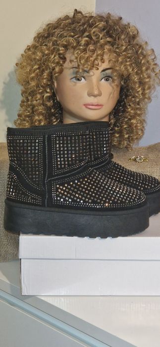 Śniegowce damskie czarne ala ugg