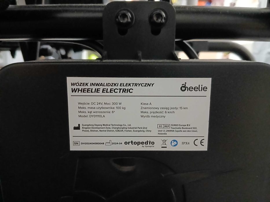 wózek inwalidzki elektryczny Wheelie Electric  bluetooth