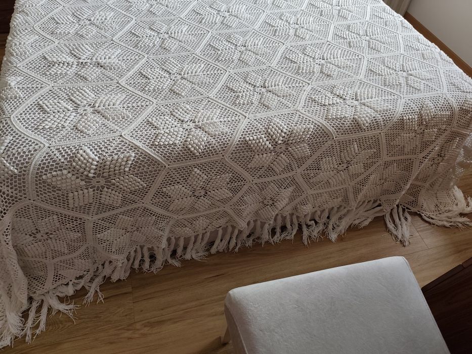 Colcha de crochê
