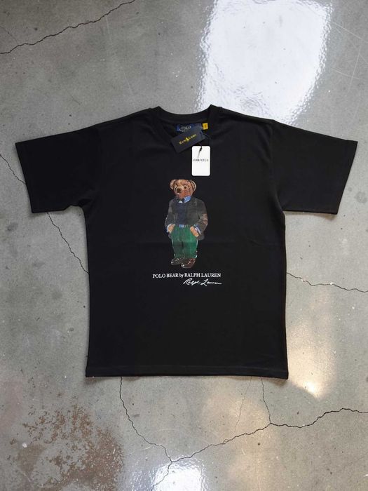 Ralph Lauren Polo Bear T-shirt XXL 3XL Czarny Męski