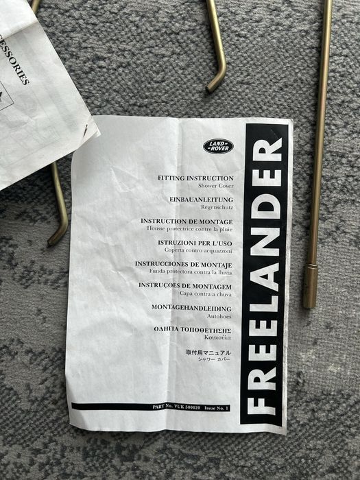 Capota capa de chuva freelander