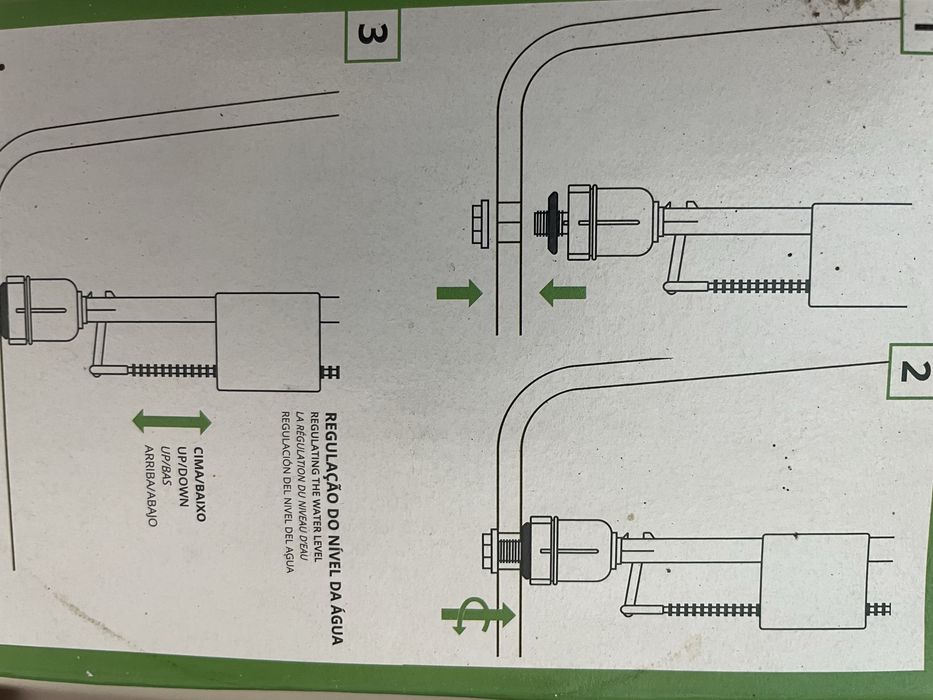 Torneira de Bóia Inferior para Autoclismo