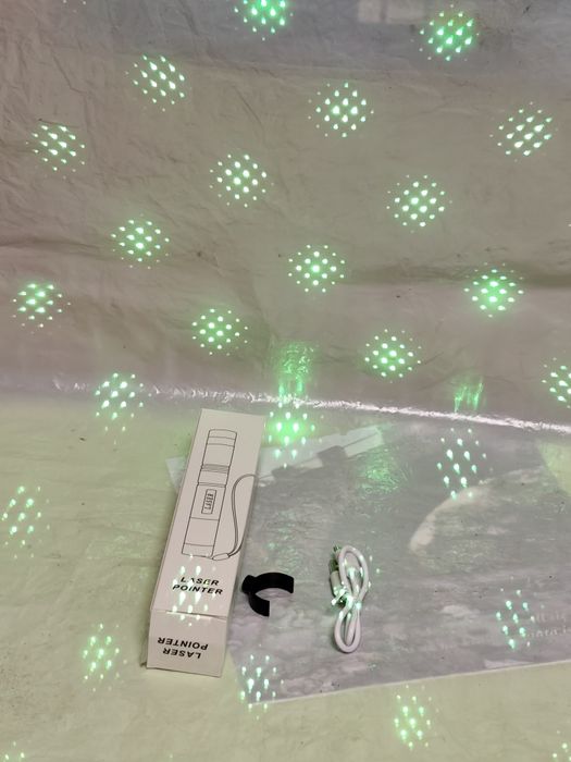 Laser zielony duży zasięg.Ładowany z USB -C.