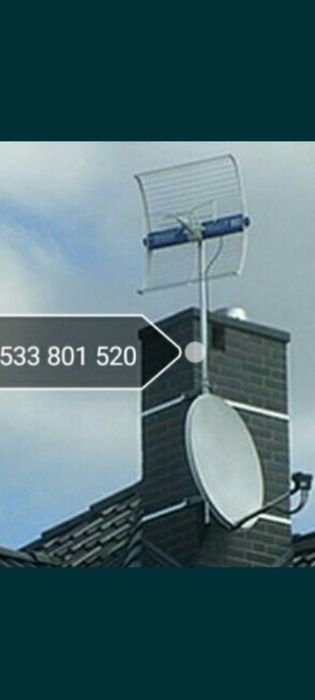 Serwis oraz montaż anten satelitarnych naprawa dvb-T naziemnych lte internetowych dostrajanie oraz konfiguracja Gwarancja 24 miesiące