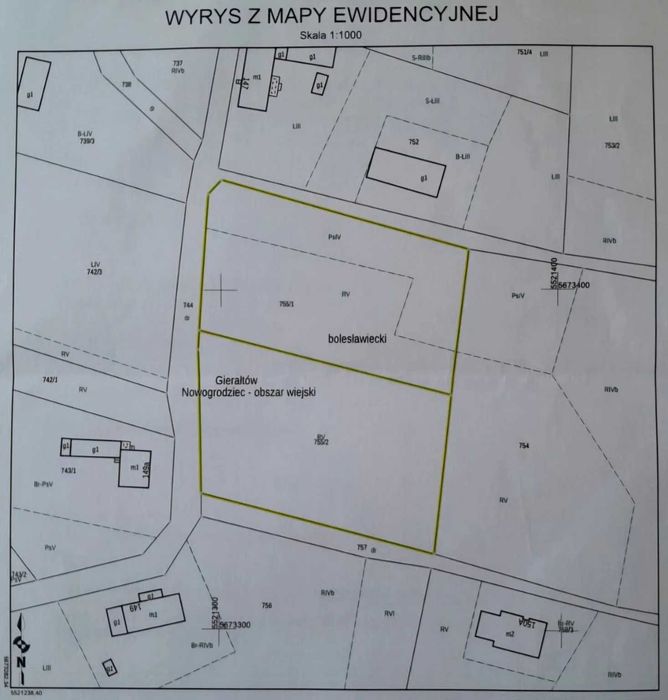 Działka budowlana Gierałtów - Widok 2