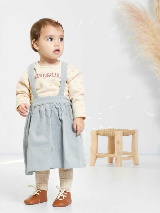 Чудова мікровельветова спідниця Kiabi для крихітки 3 міс, 60 см