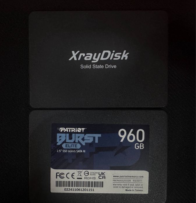 SSD 1TB + 960GB Sata3