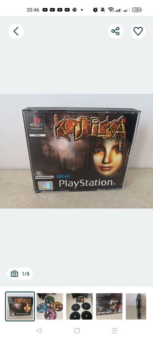 Koudelka gra PlayStation 1 Ps1 komplet PAL Anglik z instrukcją