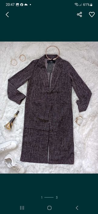 Nowy Płaszcz jesienny Cropp trencz płaszczyk przejściowy 34 xs