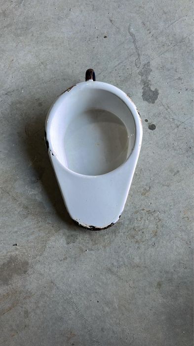 Arrastadeira / Bacia / Penico antigo - ESMALTE português