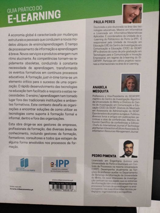 Livro "Guia Prático do E-Learning"