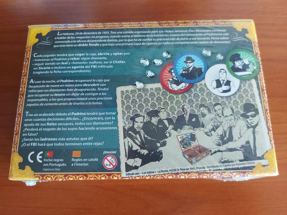 Jogo de tabuleiro "Mafia de Cuba" novo, com celofane de origem