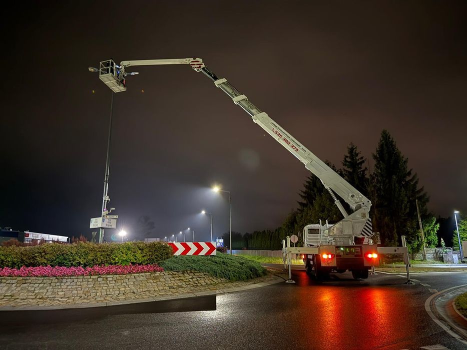 Podnośnik koszowy wynajem 22m i 34m zwyżka