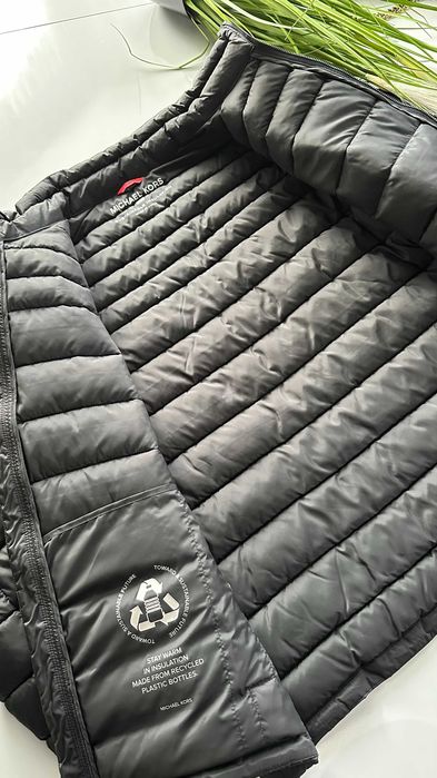 Czarna kurtka pikowana męska  Michael Kors rozmiar L XL wiosna jesień